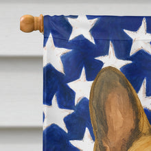 Load image into Gallery viewer, Fawn French Bulldog American Flag House Flag