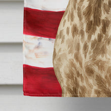 Load image into Gallery viewer, Liver and White German Shorthaired Pointer American Flag House Flag