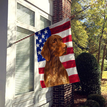 Load image into Gallery viewer, Liver German Shorthaired Pointer American Flag House Flag