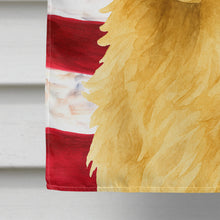 Load image into Gallery viewer, Light Golden Retriever American Flag House Flag
