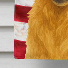Load image into Gallery viewer, Golden Retriever American Flag House Flag