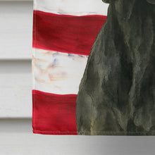 Load image into Gallery viewer, Black Great Dane American Flag House Flag