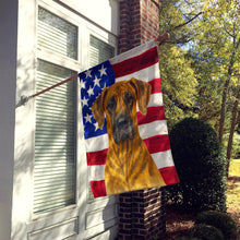 Load image into Gallery viewer, Brindle Great Dane American Flag House Flag