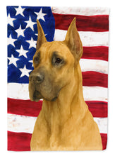 Load image into Gallery viewer, Fawn Great Dane American Flag House Flag