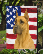 Load image into Gallery viewer, Fawn Great Dane American Flag Garden Flag