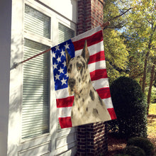 Load image into Gallery viewer, Harlequin Great Dane American Flag House Flag