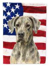 Load image into Gallery viewer, Merle Great Dane American Flag Garden Flag