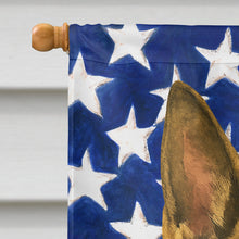 Load image into Gallery viewer, Sable German Shepherd American Flag House Flag