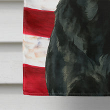Load image into Gallery viewer, Black Labrador Retriever American Flag House Flag