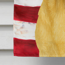 Load image into Gallery viewer, Yellow Labrador Retriever American Flag House Flag