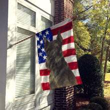Load image into Gallery viewer, Black Schnauzer American Flag House Flag