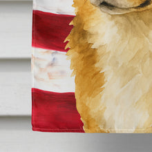 Load image into Gallery viewer, Sable Pembroke Welsh Corgi American Flag House Flag