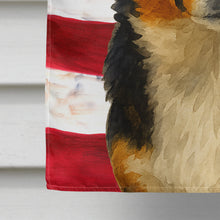 Load image into Gallery viewer, Tri-color Pembroke Welsh Corgi American Flag House Flag