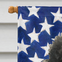 Load image into Gallery viewer, Parti Standard Poodle American Flag House Flag
