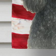 Load image into Gallery viewer, Silver Standard Poodle American Flag House Flag