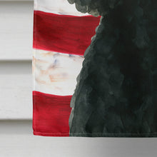 Load image into Gallery viewer, Black Standard Poodle American Flag House Flag