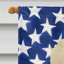 Load image into Gallery viewer, White Standard Poodle American Flag House Flag