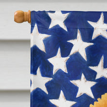 Load image into Gallery viewer, Apricot Toy Poodle American Flag House Flag