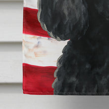 Load image into Gallery viewer, Black Toy Poodle American Flag House Flag