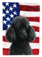 Load image into Gallery viewer, Black Toy Poodle American Flag House Flag