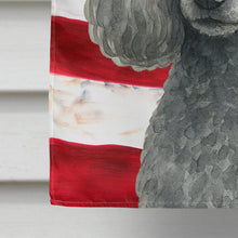 Load image into Gallery viewer, Silver Toy Poodle American Flag House Flag