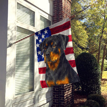 Load image into Gallery viewer, Rottweiler American Flag House Flag