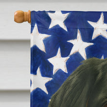 Load image into Gallery viewer, Bernese Mountain Dog American Flag House Flag