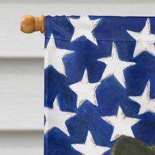 Load image into Gallery viewer, Black Pomeranian American Flag House Flag