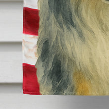 Load image into Gallery viewer, Blue Merle Sheltie American Flag House Flag