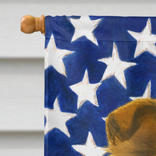 Load image into Gallery viewer, Sheltie American Flag House Flag