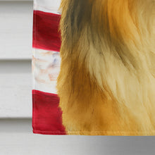 Load image into Gallery viewer, Sheltie American Flag House Flag