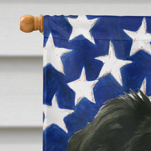 Load image into Gallery viewer, Border Collie American Flag House Flag