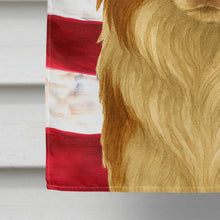 Load image into Gallery viewer, Red and White Border Collie American Flag House Flag