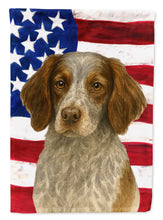 Load image into Gallery viewer, Roan Brittany American Flag Garden Flag