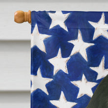 Load image into Gallery viewer, Black Cocker Spaniel American Flag House Flag