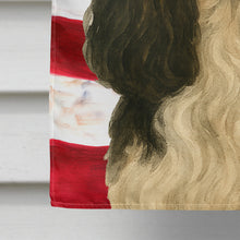 Load image into Gallery viewer, Parti-color Cocker Spaniel American Flag House Flag