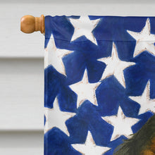 Load image into Gallery viewer, Tri-color English Springer Spaniel American Flag House Flag