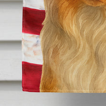 Load image into Gallery viewer, Red Merle American Shepherd American Flag House Flag