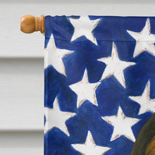 Load image into Gallery viewer, Tri-color Basset Hound American Flag House Flag