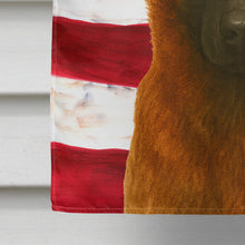 Load image into Gallery viewer, Mahogany Belgian Malinois American Flag House Flag