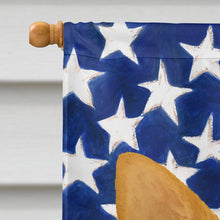 Load image into Gallery viewer, Fawn Chihuahua American Flag House Flag