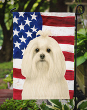 Load image into Gallery viewer, Maltese American Flag Garden Flag