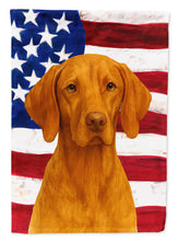 Load image into Gallery viewer, Vizsla American Flag House Flag