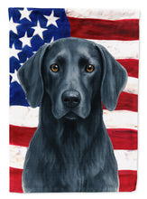 Load image into Gallery viewer, Blue Weimaraner American Flag House Flag