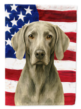 Load image into Gallery viewer, Weimaraner American Flag House Flag