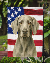 Load image into Gallery viewer, Weimaraner American Flag Garden Flag