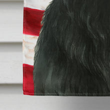 Load image into Gallery viewer, Black Newfoundland American Flag House Flag