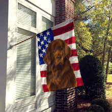 Load image into Gallery viewer, Brown Newfoundland American Flag House Flag