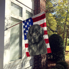 Load image into Gallery viewer, Gray Newfoundland American Flag House Flag