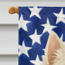 Load image into Gallery viewer, Westie American Flag House Flag